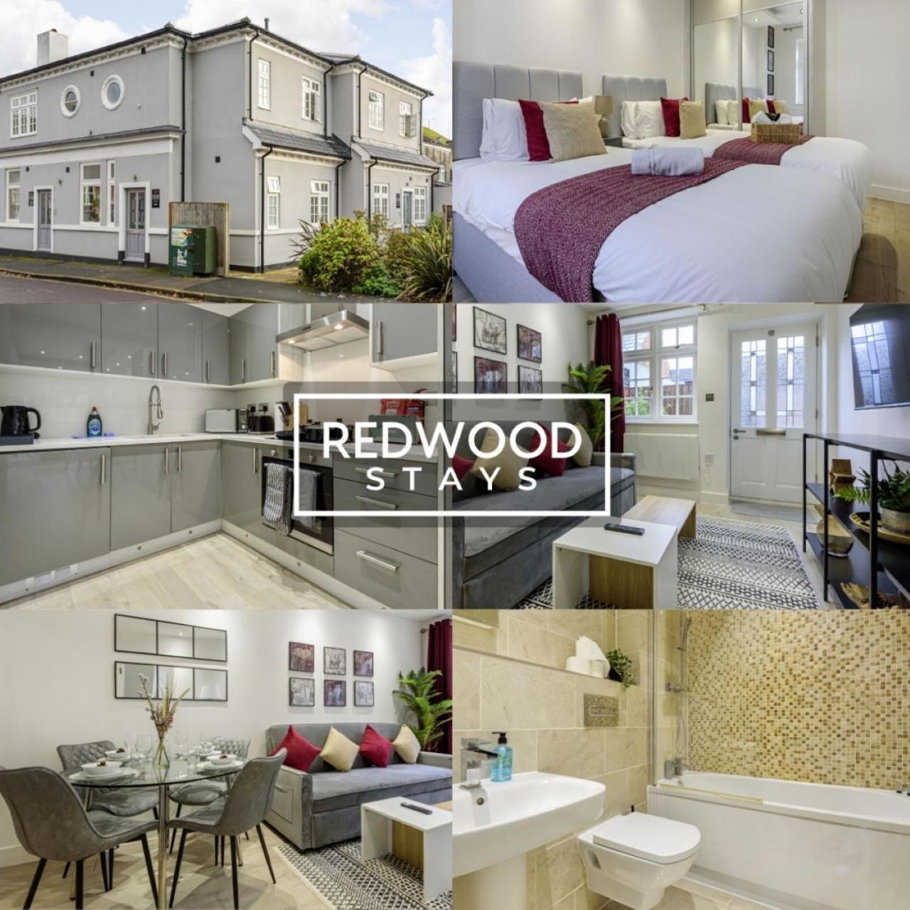1 Bed 1 Bath Town Center Apartments For Corporates & Contractors, Wifi, Netflix And Parking On Selected Units By Redwood Stays Алдерсхот Экстерьер фото