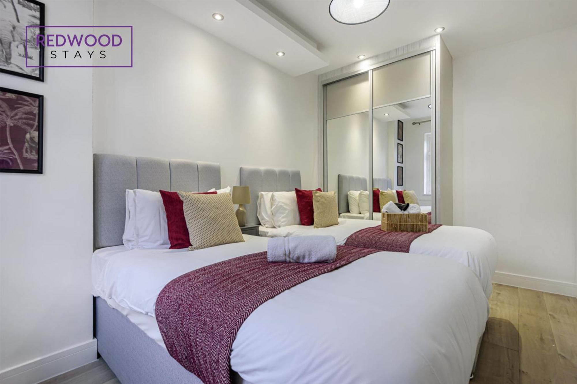 1 Bed 1 Bath Town Center Apartments For Corporates & Contractors, Wifi, Netflix And Parking On Selected Units By Redwood Stays Алдерсхот Экстерьер фото